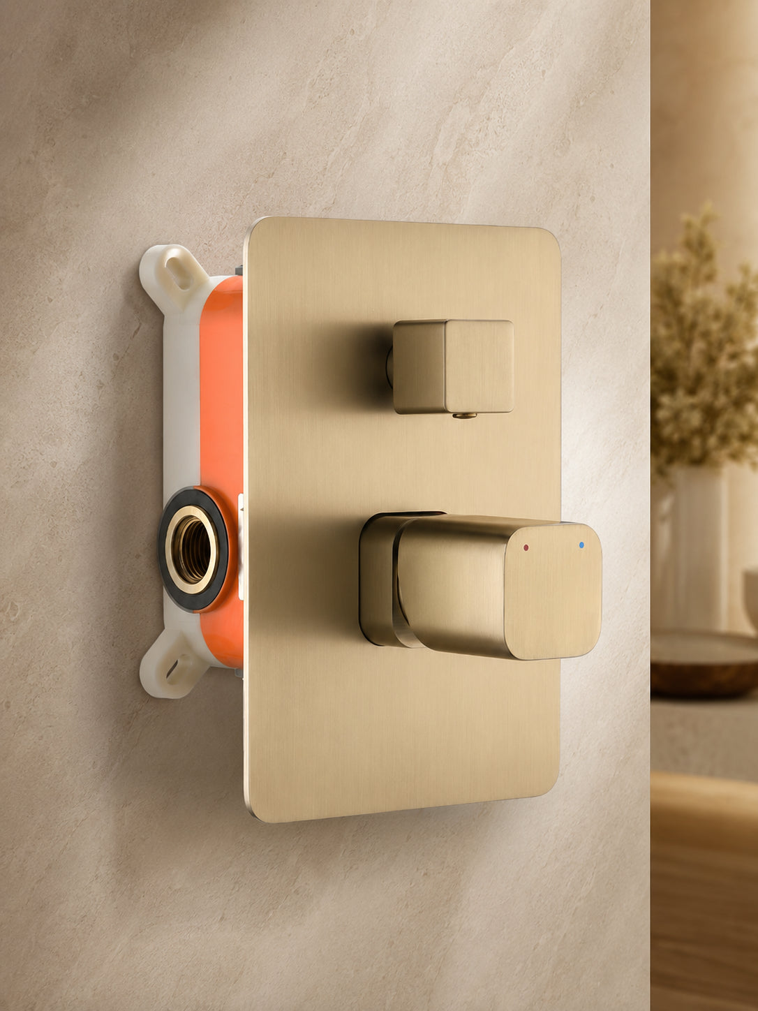 BBbidet 79A2 two function concealed shower mixer in brushed gold finish