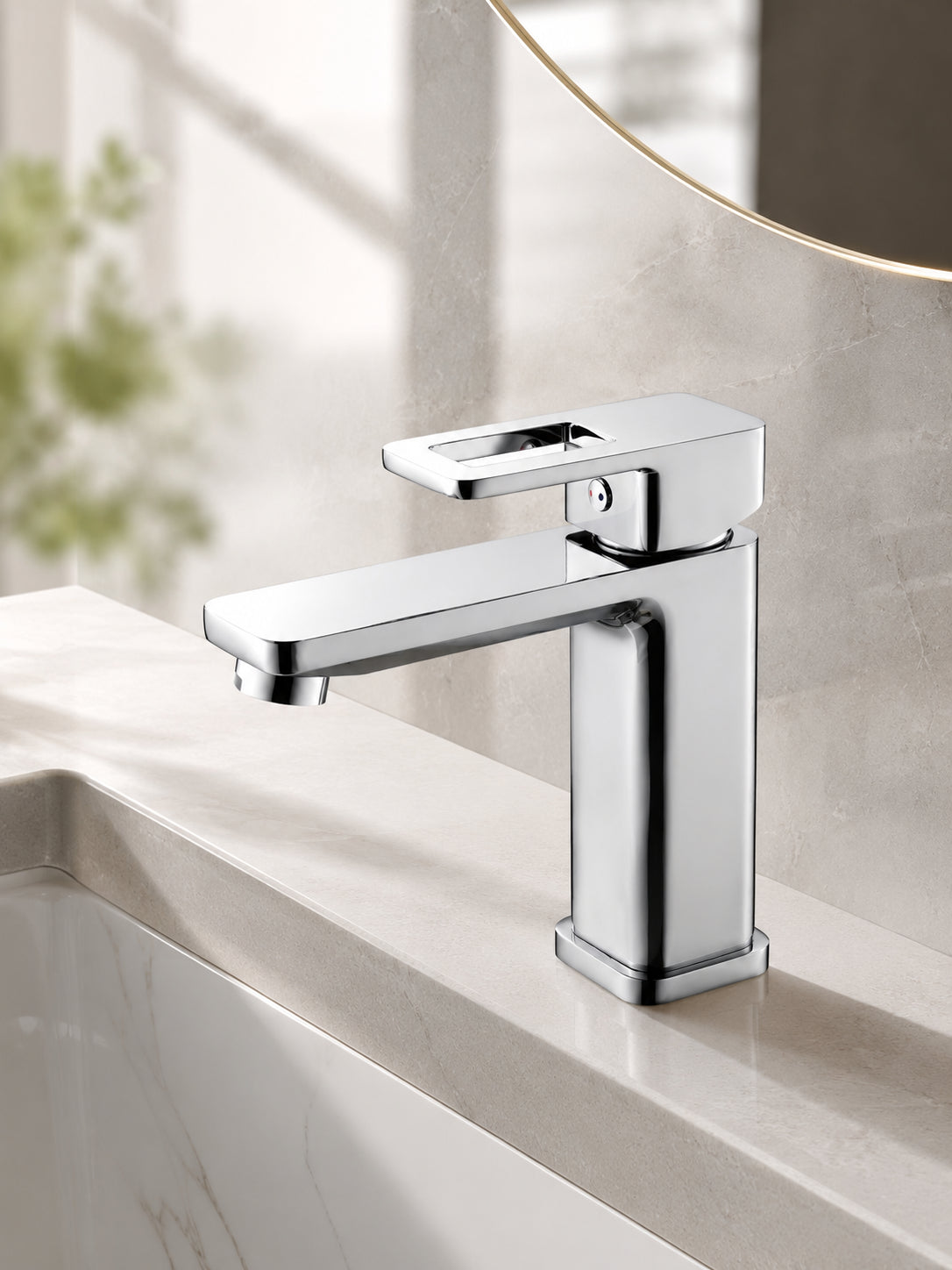 BBbidet 8201 single handle basin faucet in polished chrome finish