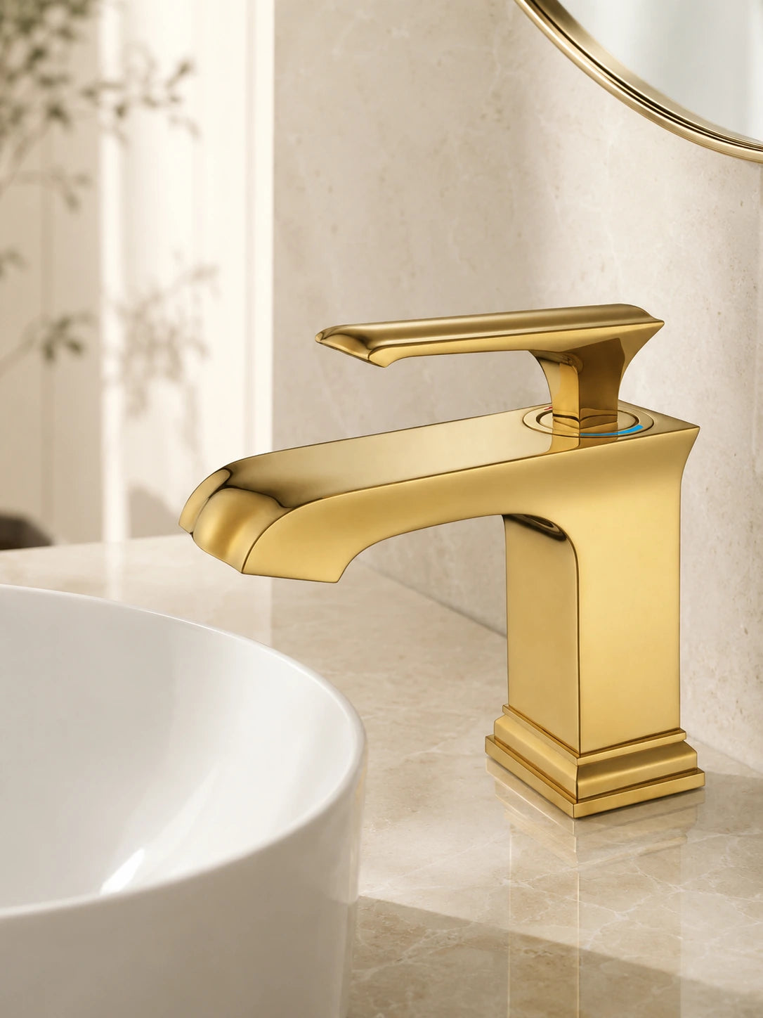 BBbidet 86801 brushed gold single hole bathroom basin faucet