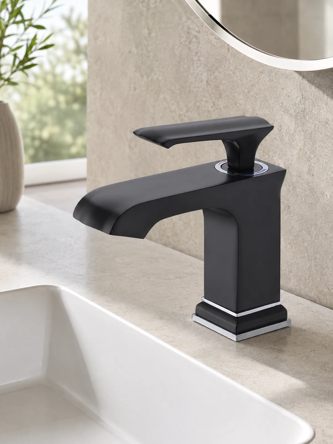 BBbidet 86801 matte black single hole bathroom basin faucet