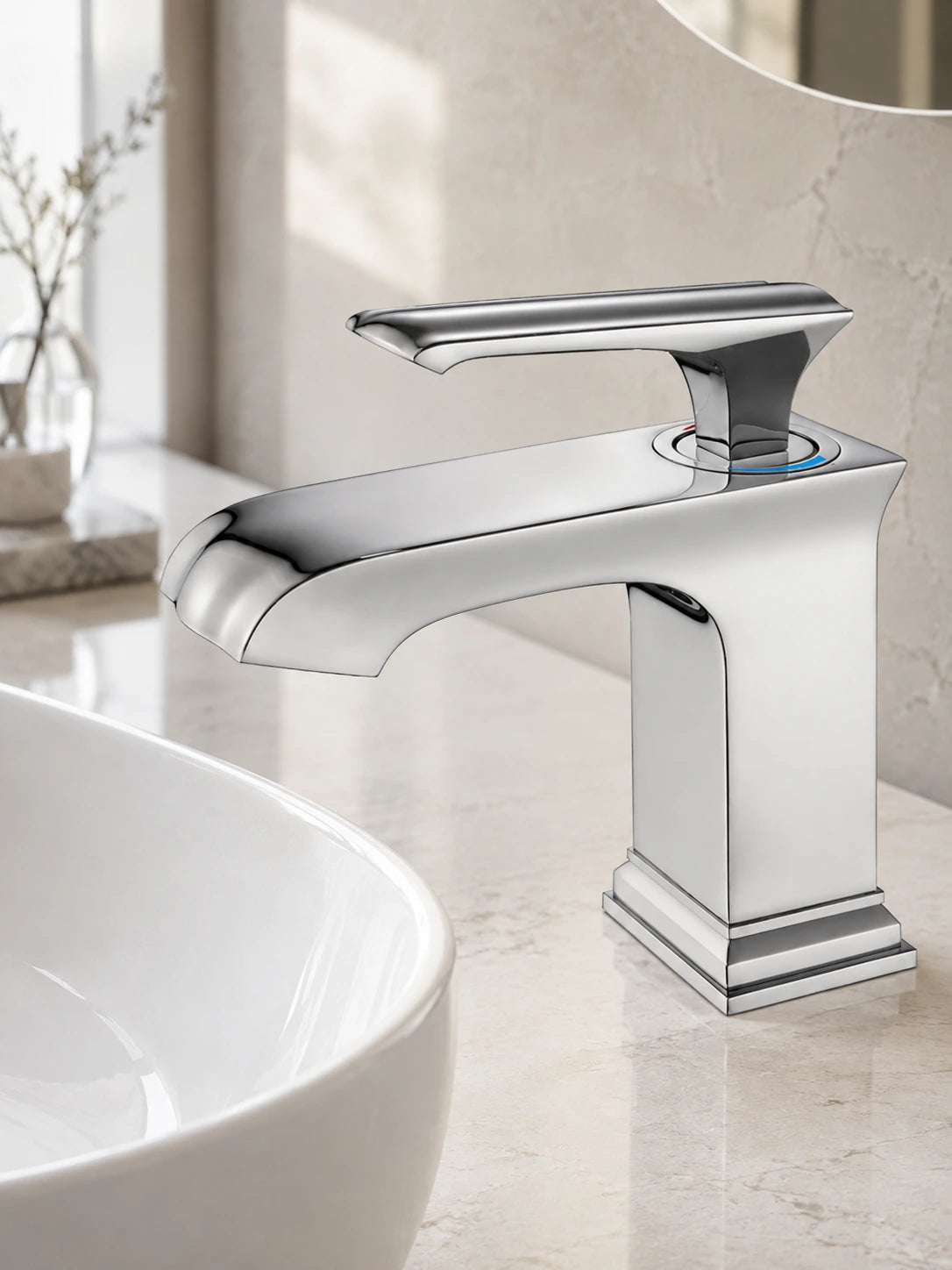 BBbidet 86801 polished chrome single hole bathroom basin faucet