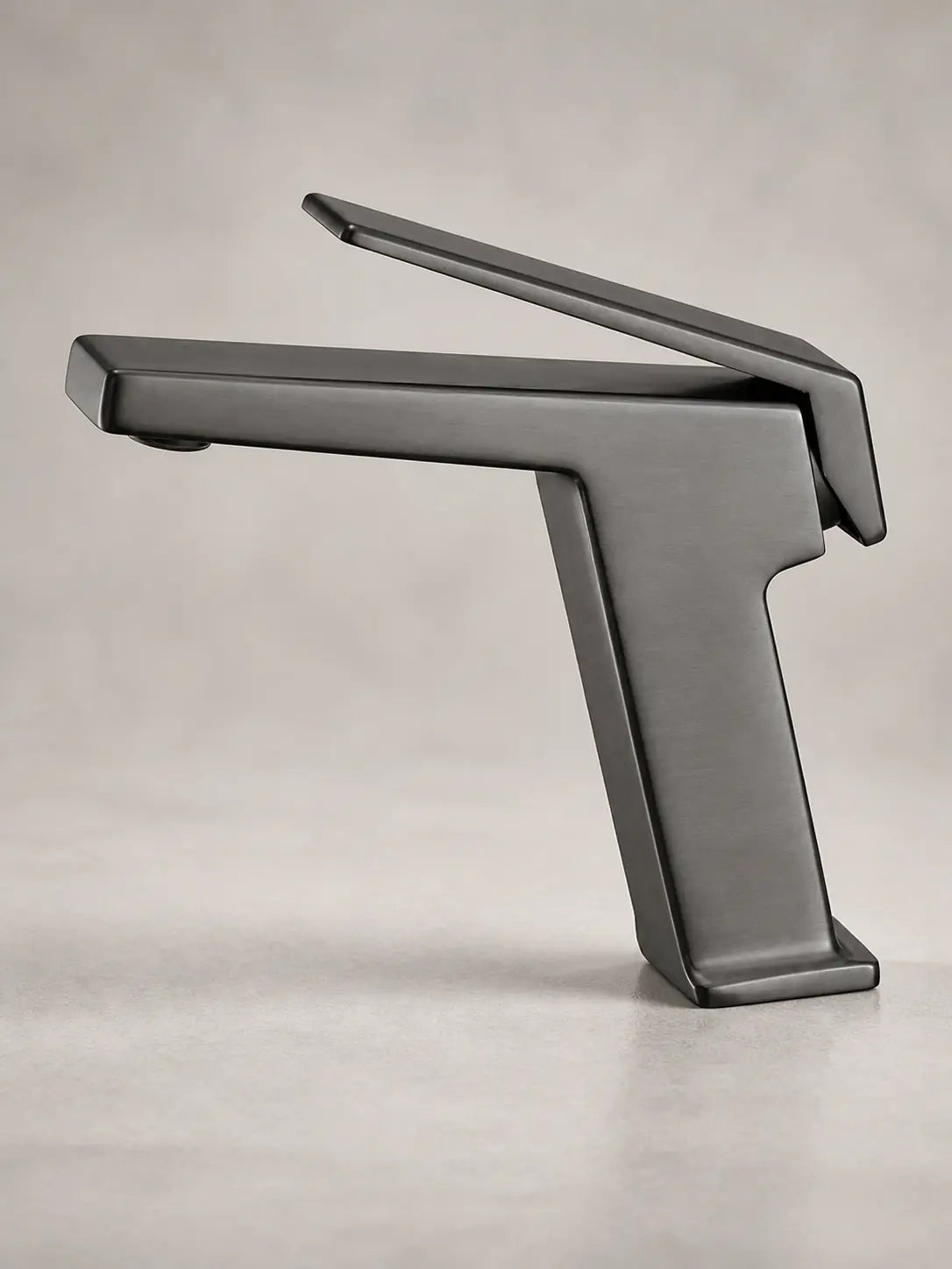 bbbidet 93 Series 9301 basin faucet in brushed gunmetal - studio view