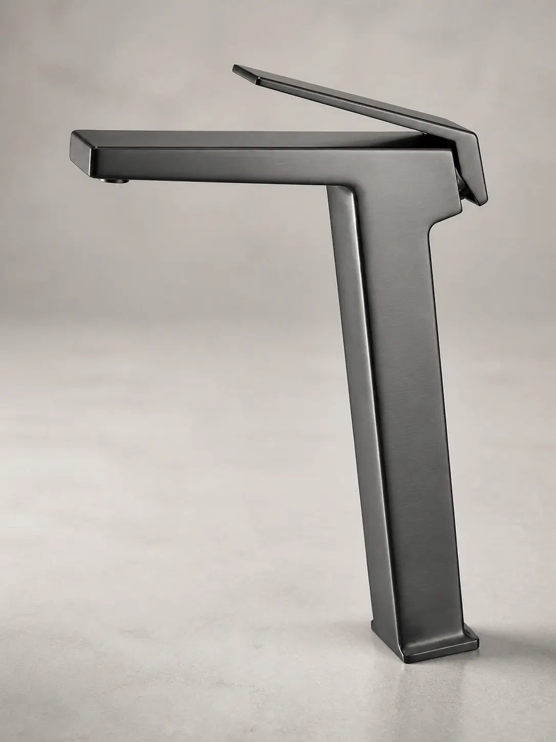 bbbidet 93 Series 9301G basin faucet in brushed gunmetal - studio view