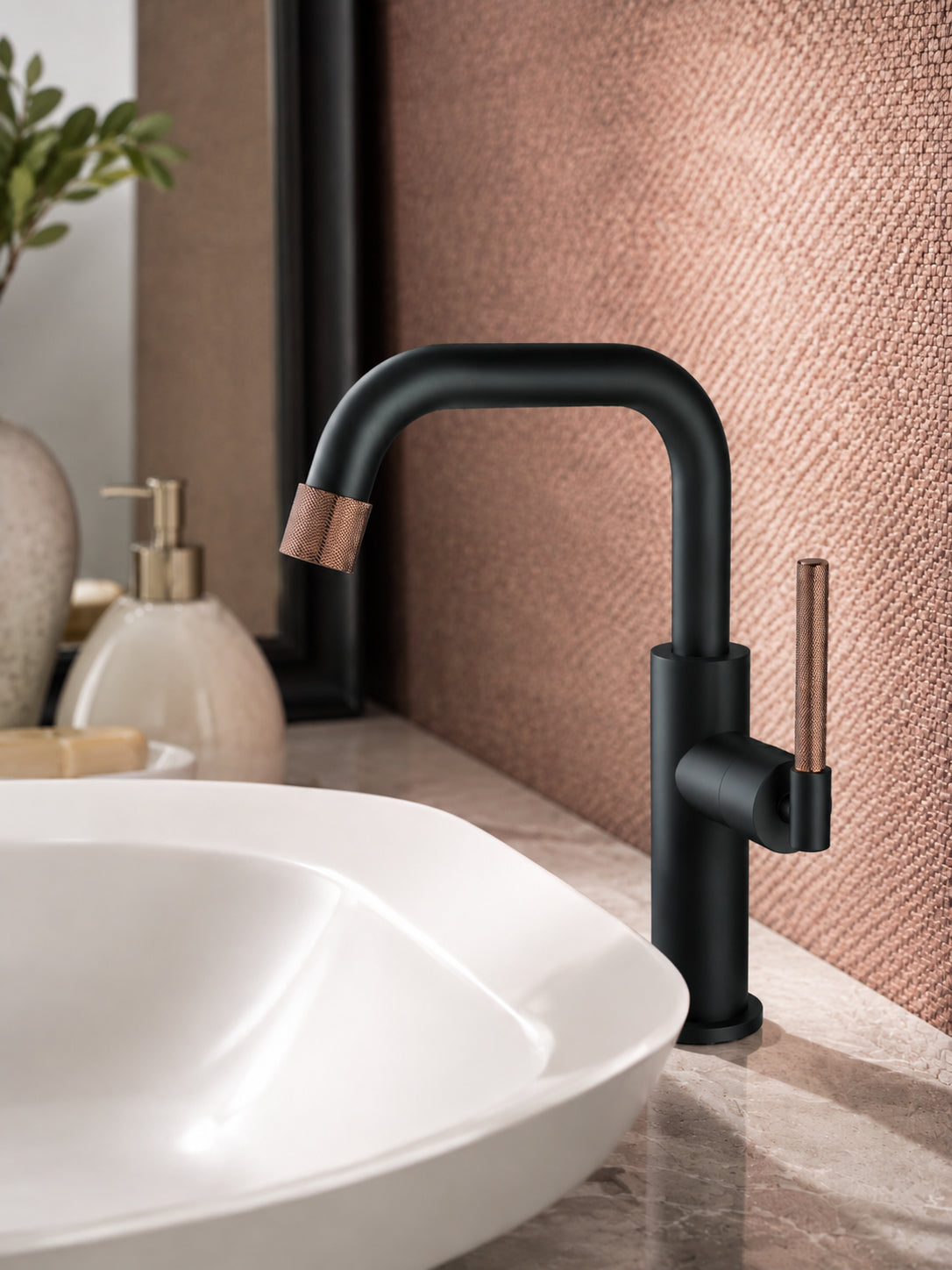 BBbidet 9501 single handle basin faucet in matte black finish