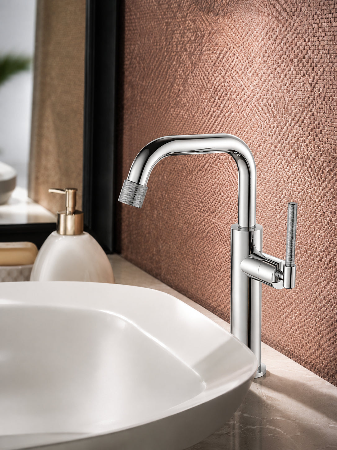BBbidet 9501 single handle basin faucet in polished chrome finish