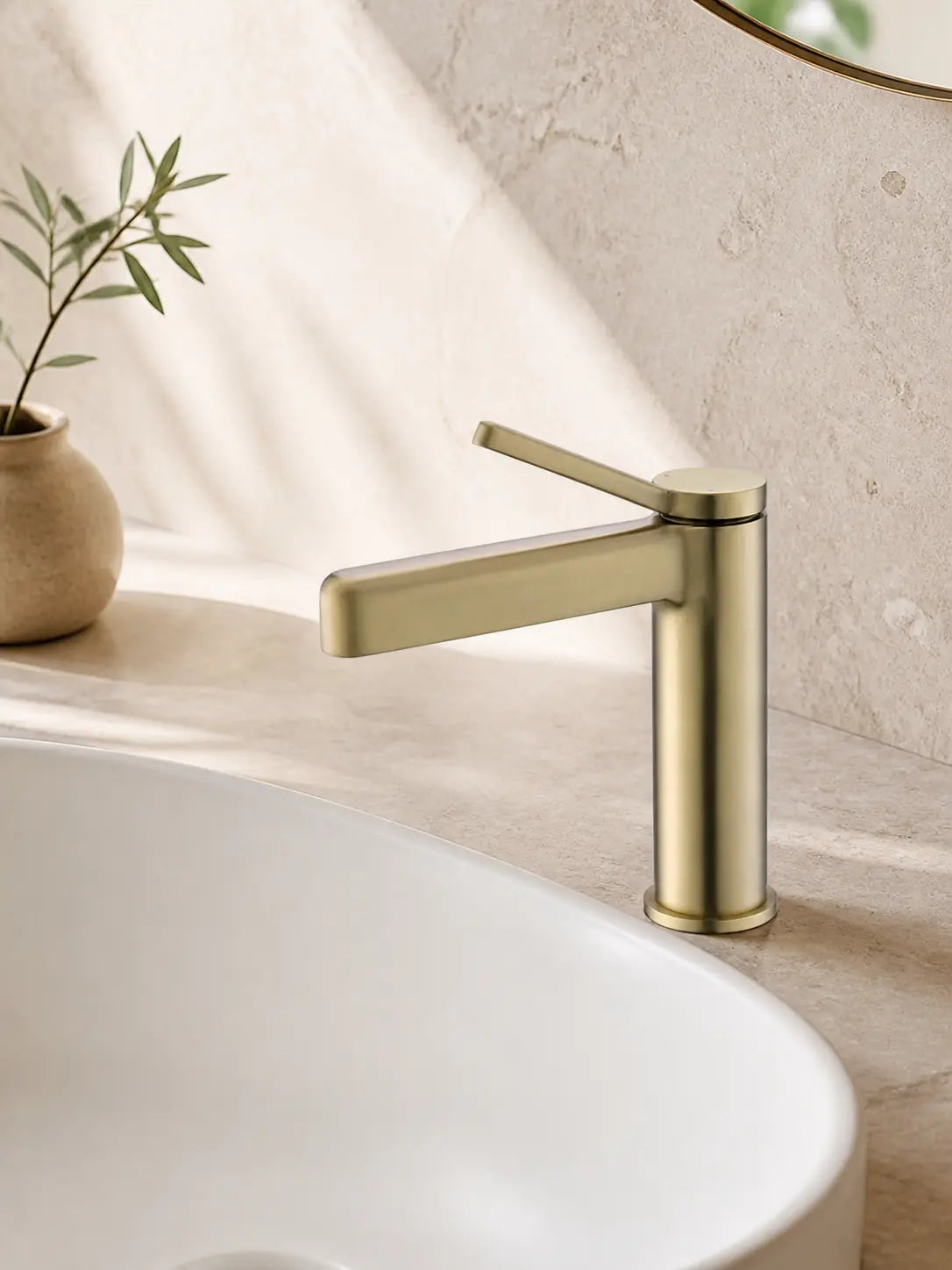 bbbidet 9801 standard brushed gold basin faucet