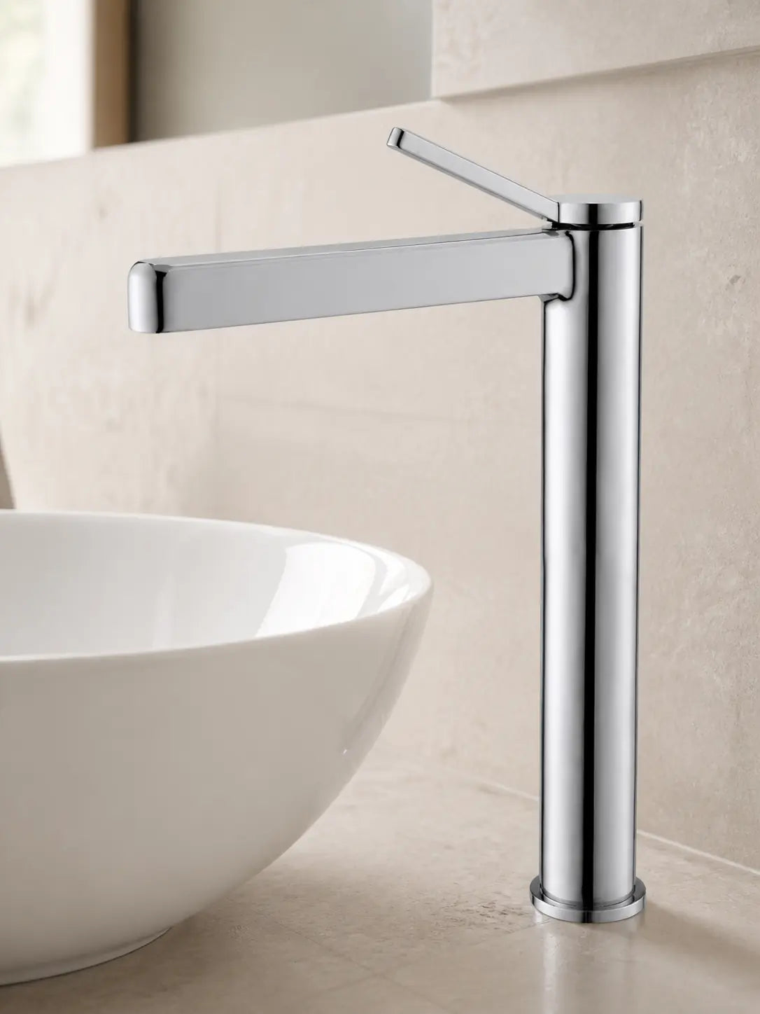bbbidet 9801 tall polished chrome basin faucet