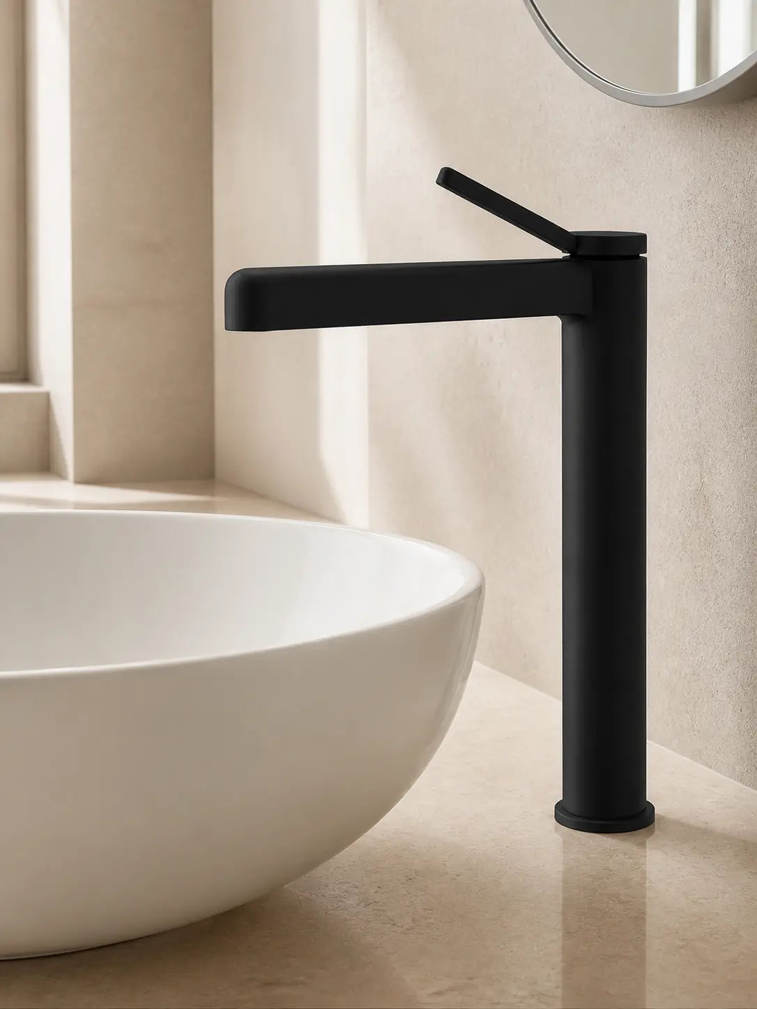 bbbidet 9801 tall matte black basin faucet