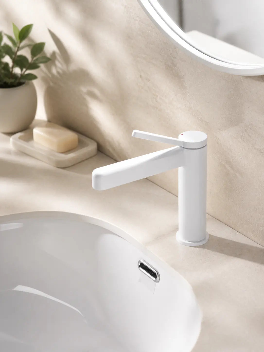 bbbidet 9801 tall white basin faucet