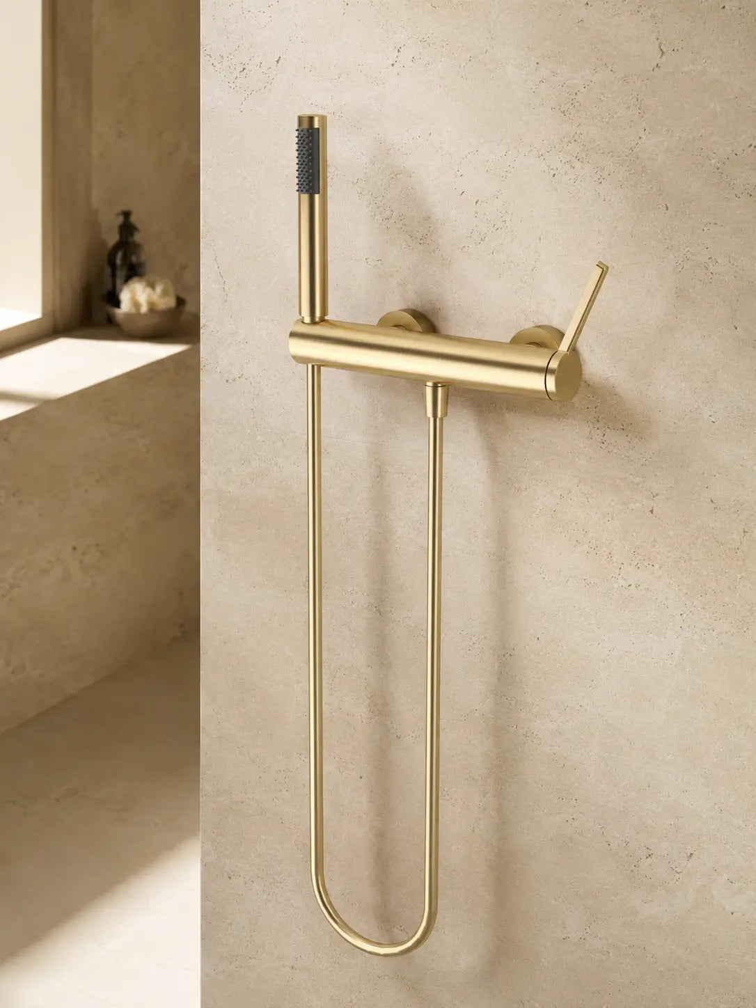 bbbidet 9808 mixer and hand shower detail in brushed gold