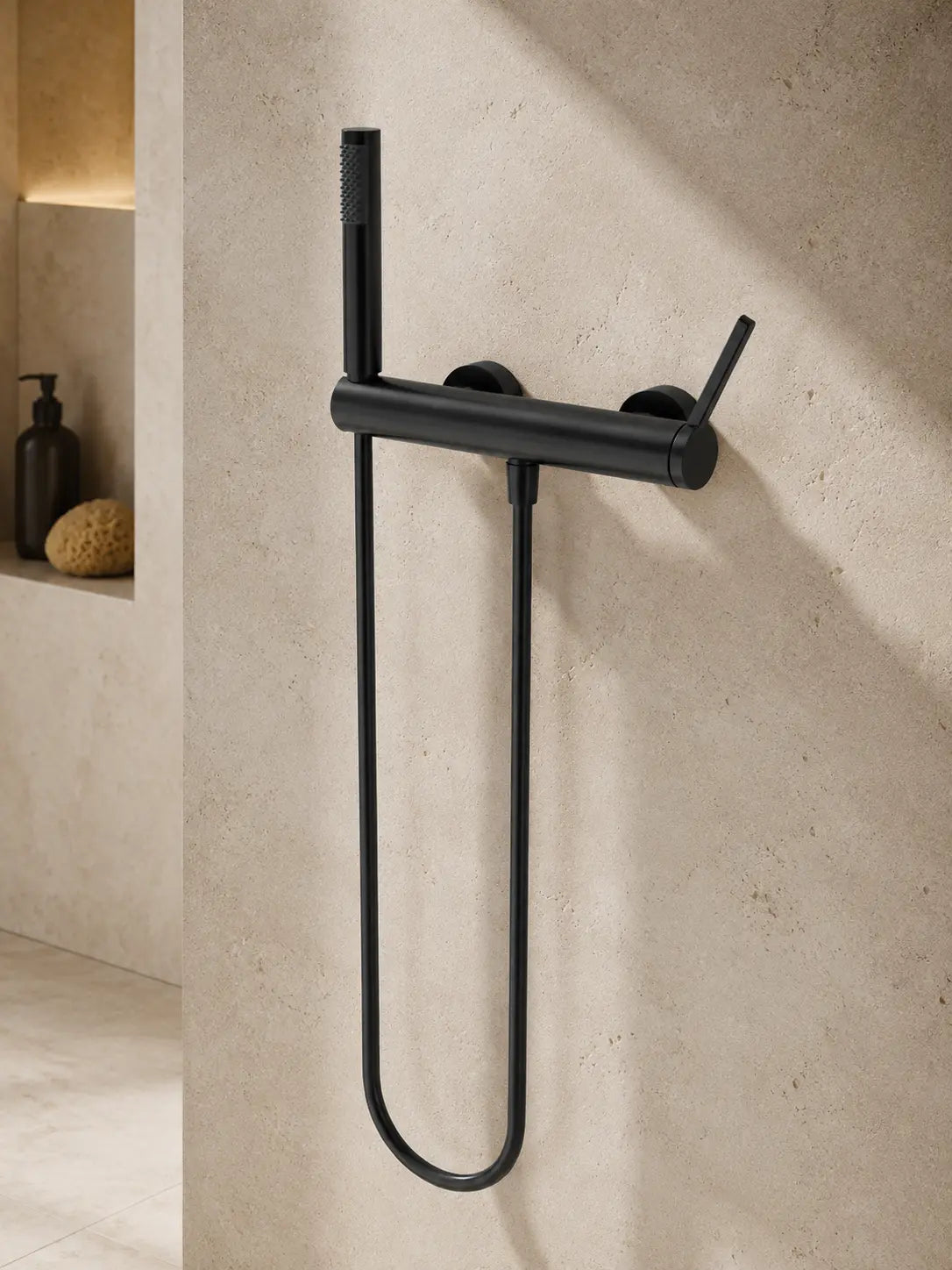 bbbidet 9808 matte black mixer and hand shower second view