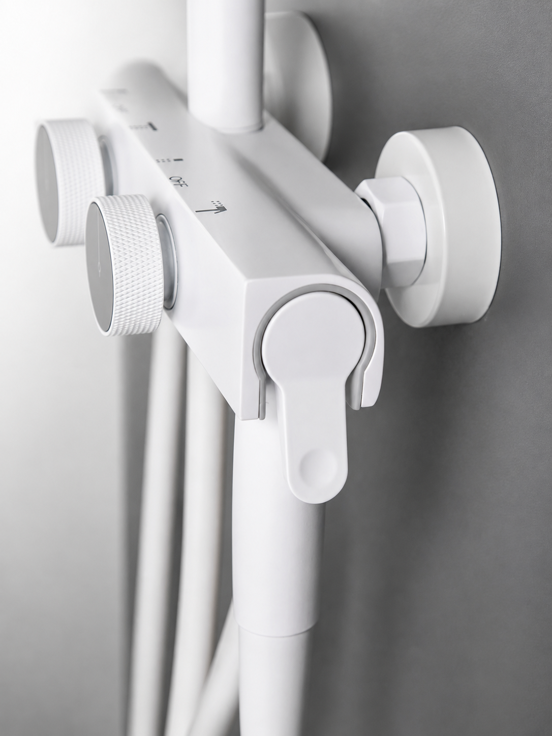 bbbidet 9809 white wall mounted thermostatic shower faucet mixer valve