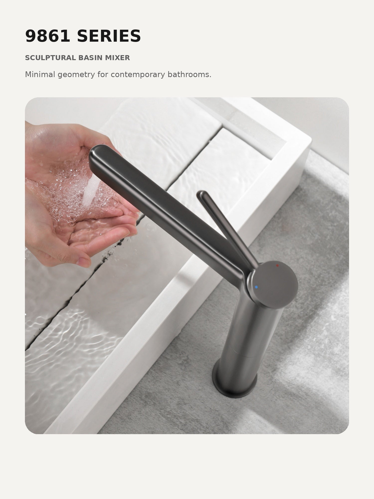 bbbidet 9861 sculptural basin mixer