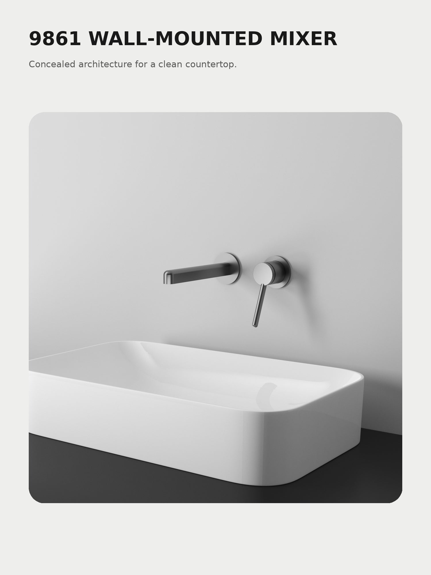 bbbidet 9861 wall-mounted basin mixer