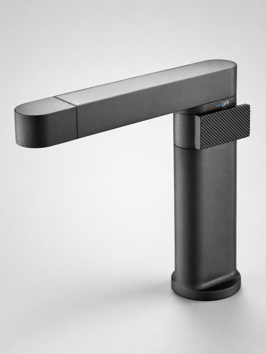 bbbidet C1 modern matte black single hole bathroom sink faucet