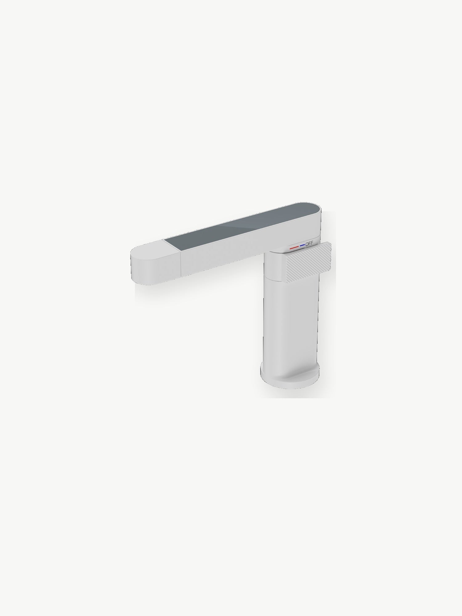bbbidet C1 white digital display pull-out basin faucet