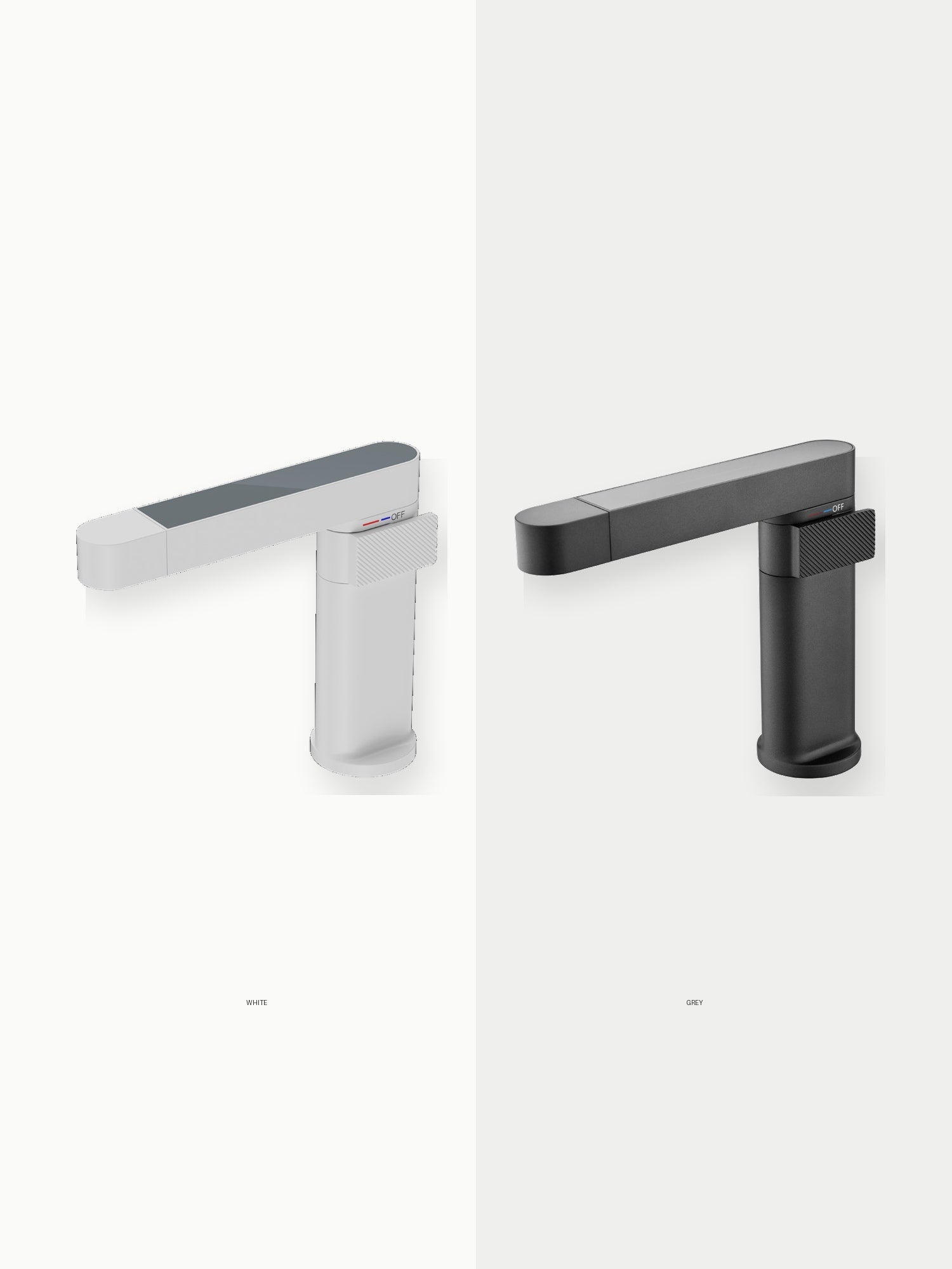 bbbidet C1 white and grey basin faucet finishes
