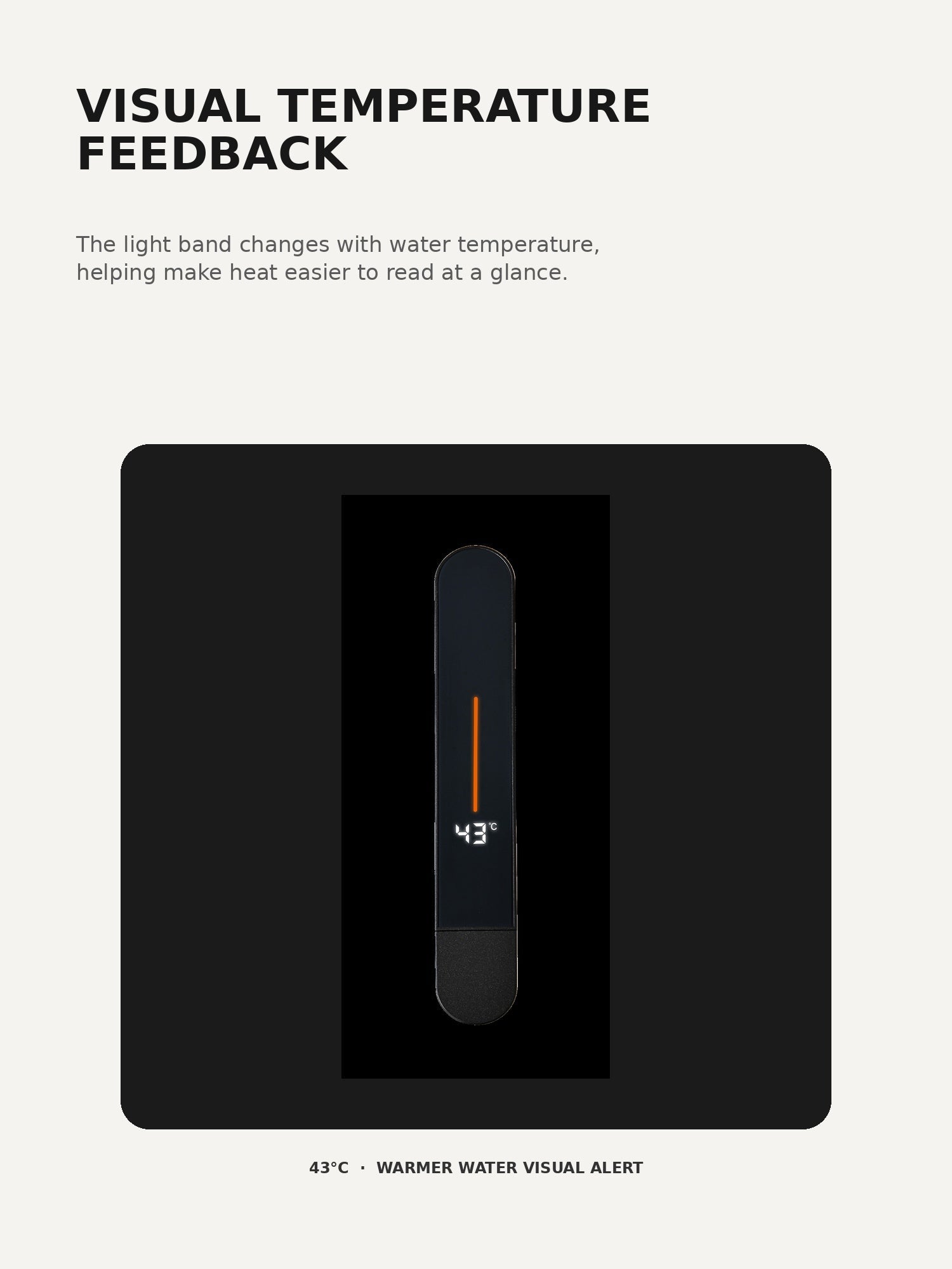 bbbidet C1 temperature light band visual feedback