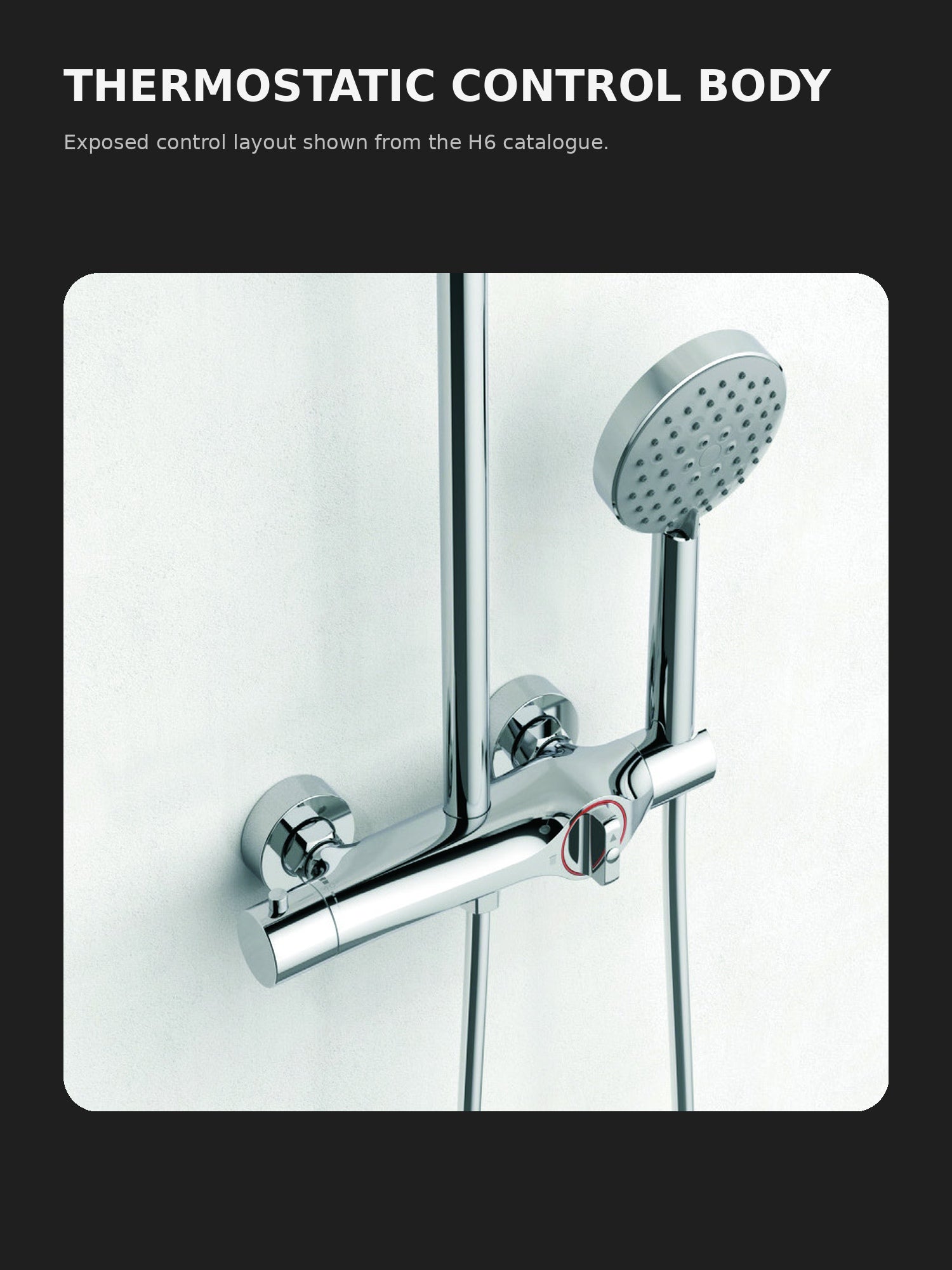 bbbidet H6 thermostatic shower exposed control body