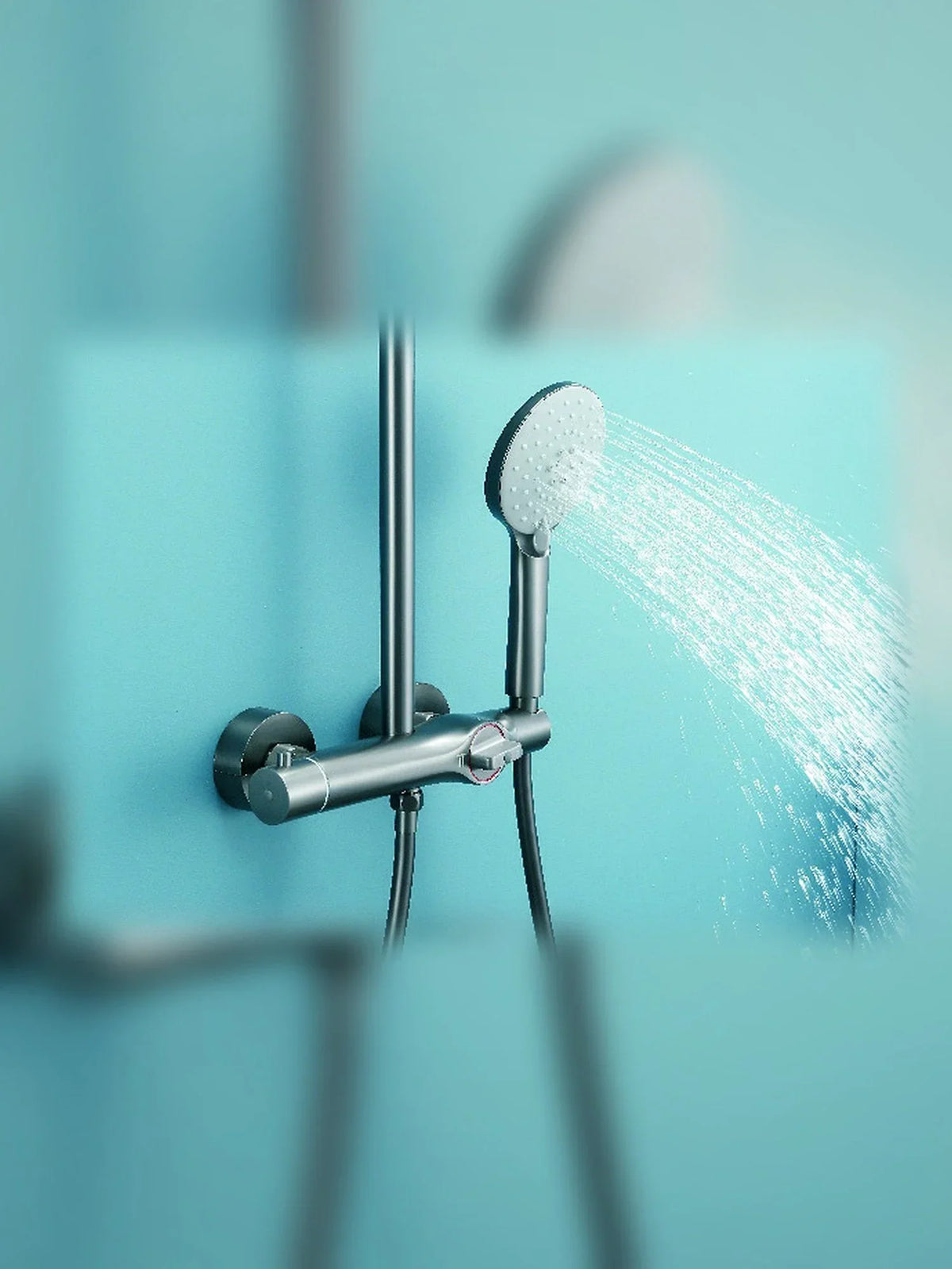 BBbidet H6 handheld shower detail in warm chrome finish