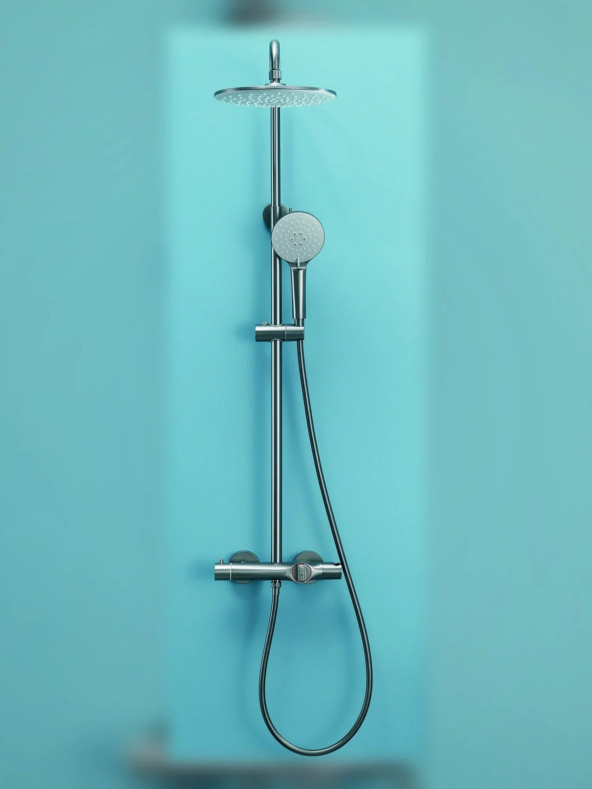 BBbidet H6 rainfall shower in warm chrome finish