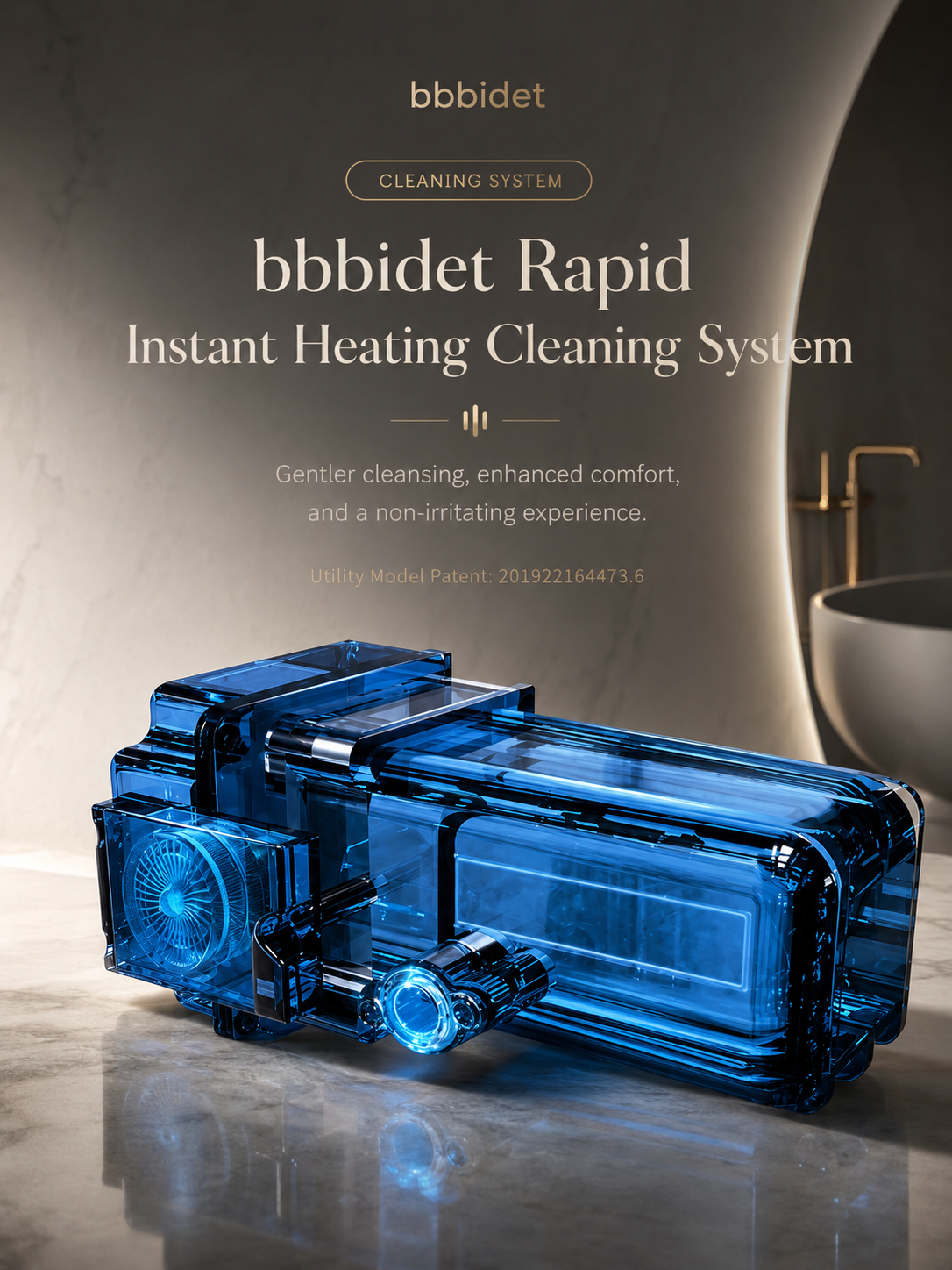 bbbidet K2 Pro smart enema bidet toilet with Japanese technology featuring a patented rapid instant heating cleaning system for gentle and non-irritating warm water cleansing