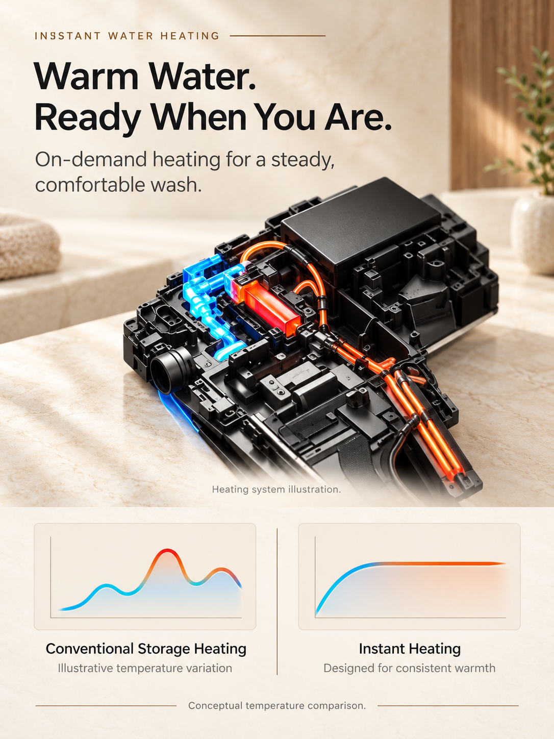 BBbidet M829 smart bidet toilet – instant heating