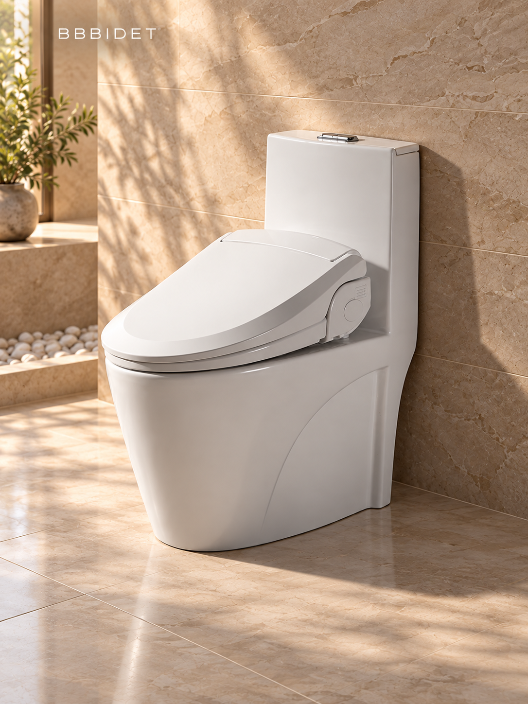 KB32 Smart Bidet Seat - Sleek Modern Toilet Seat Attachment by BBBIDET