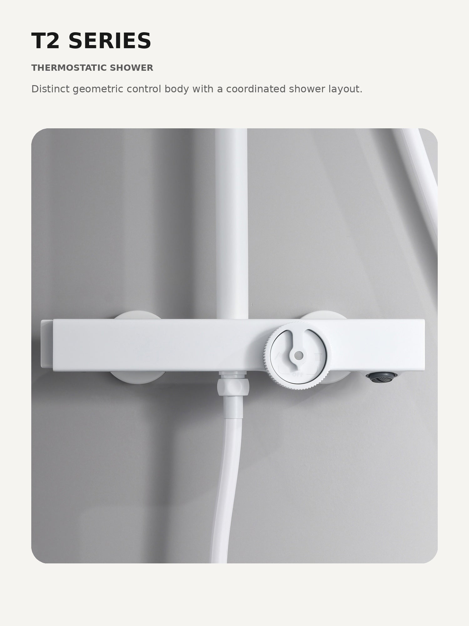 bbbidet T2 thermostatic shower premium architectural detail