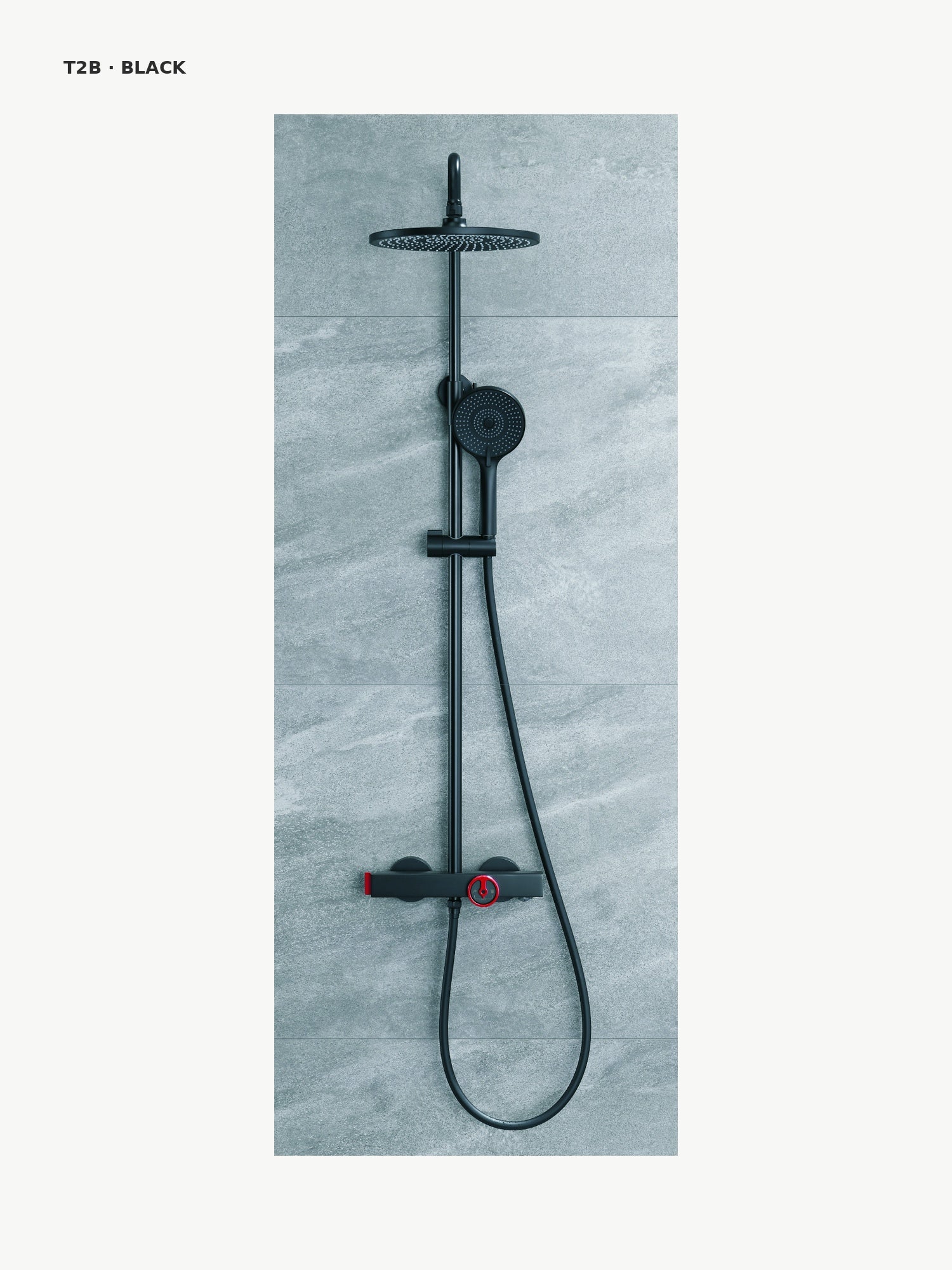 bbbidet T2B black thermostatic shower product image