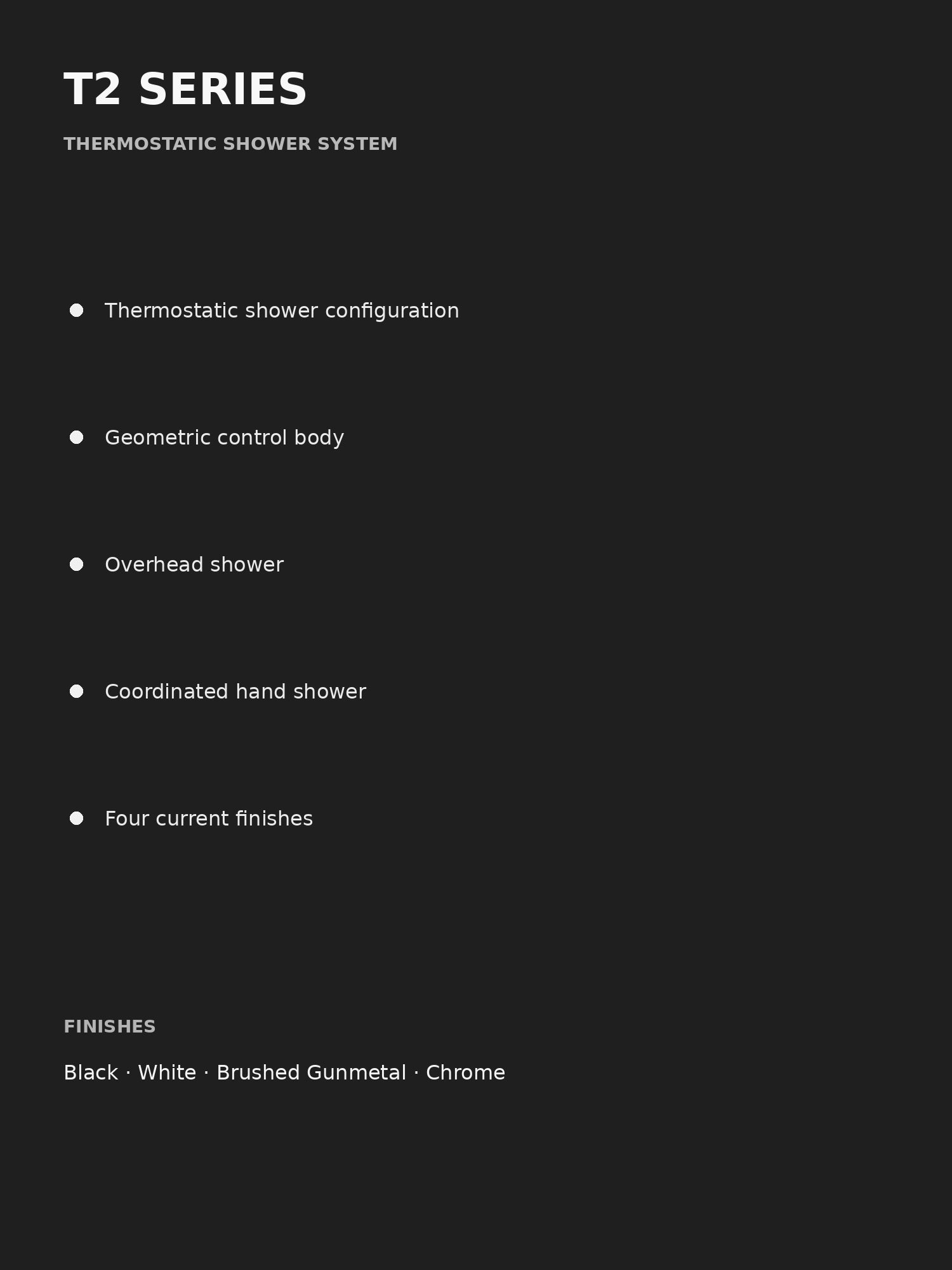 bbbidet T2 thermostatic shower feature summary