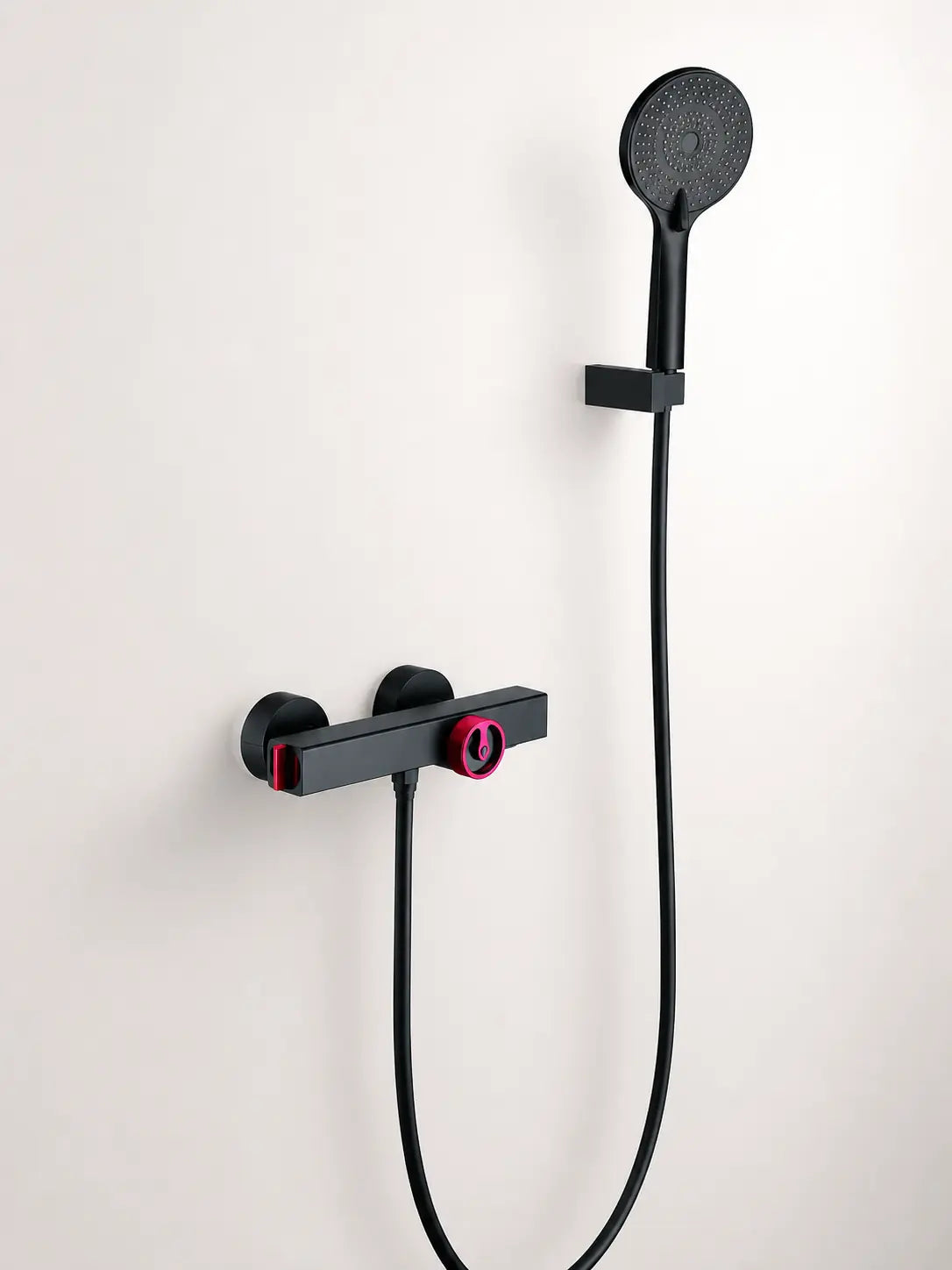 bbbidet T2 hand shower mixer in black red - main studio
