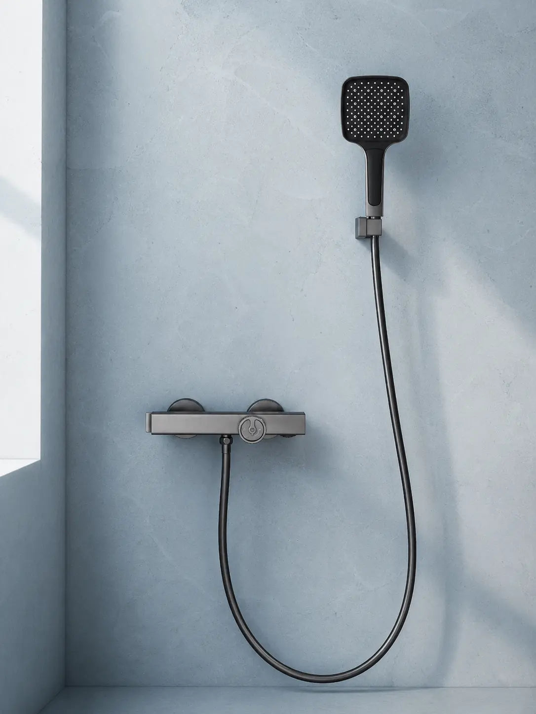 bbbidet T2 hand shower mixer in brushed gunmetal - main lifestyle