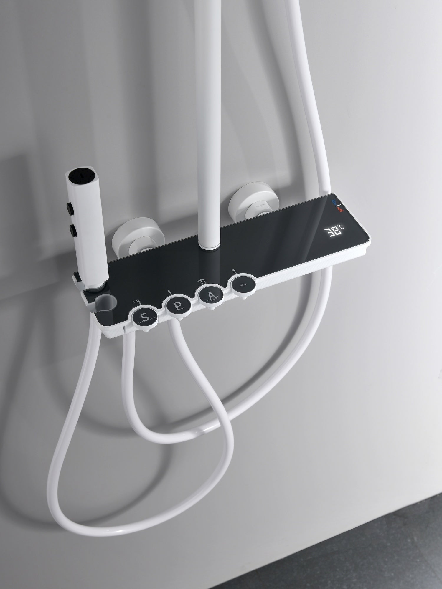 bbbidet T6 thermostatic shower system white main image