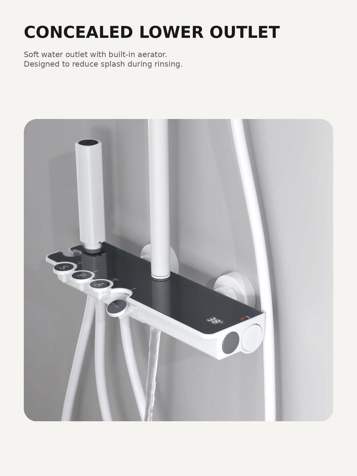 bbbidet T6 concealed lower water outlet with aerator