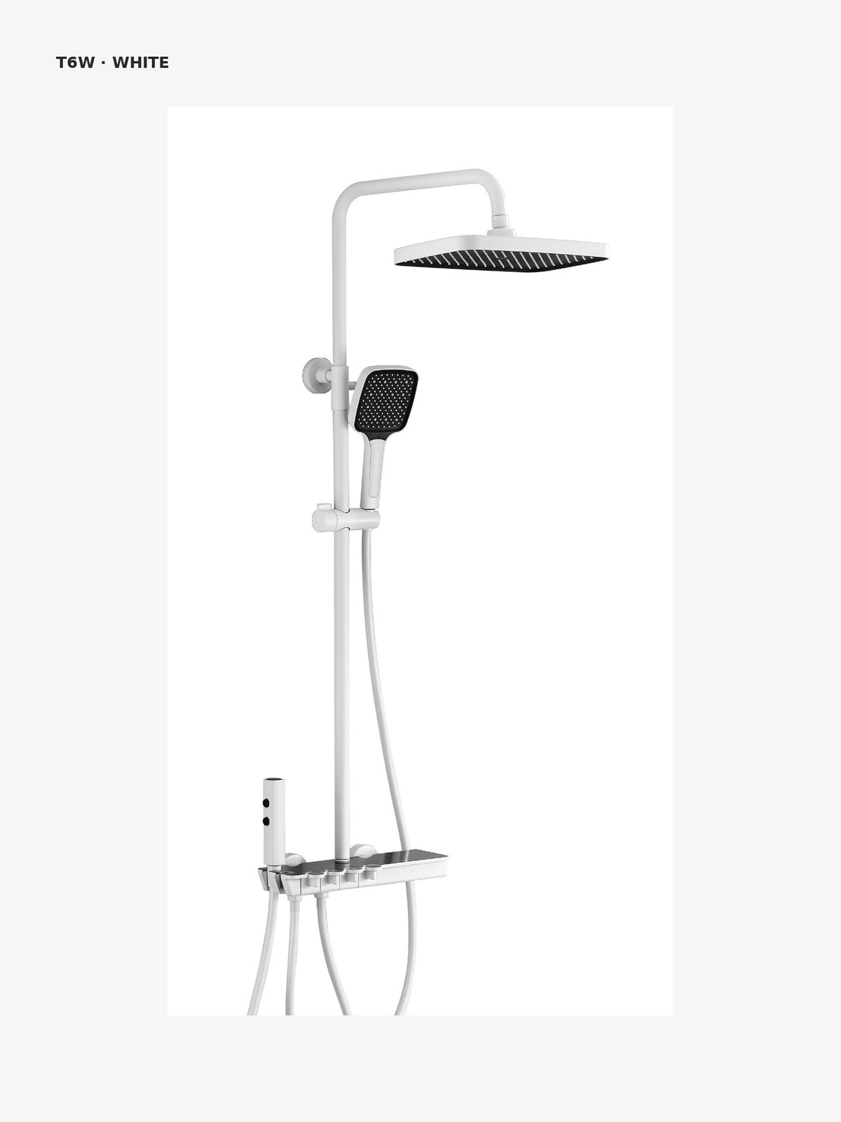 bbbidet T6W white thermostatic shower product view
