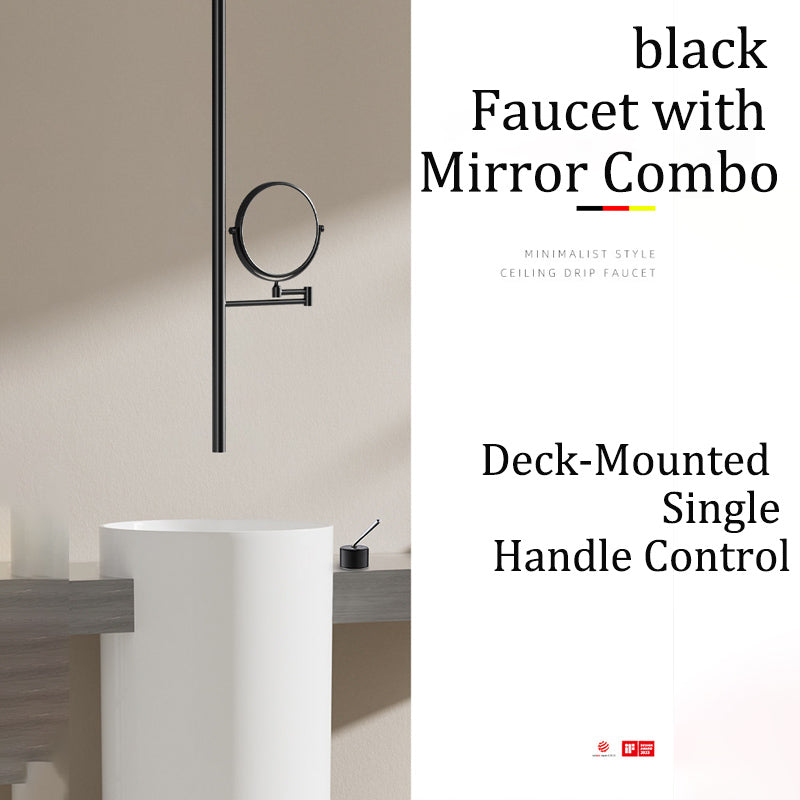 Water Drop Ceiling-Mounted Sensor Faucet - Minimalist Infrared Luxury Spout for Bathtubs & Basins