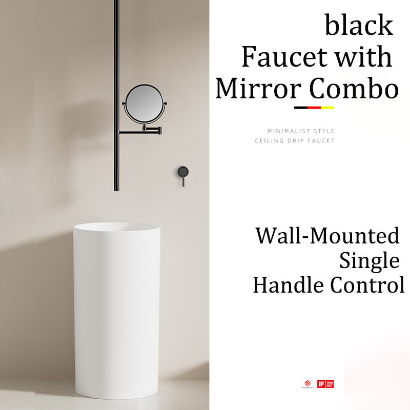 Water Drop Ceiling-Mounted Sensor Faucet - Minimalist Infrared Luxury Spout for Bathtubs & Basins