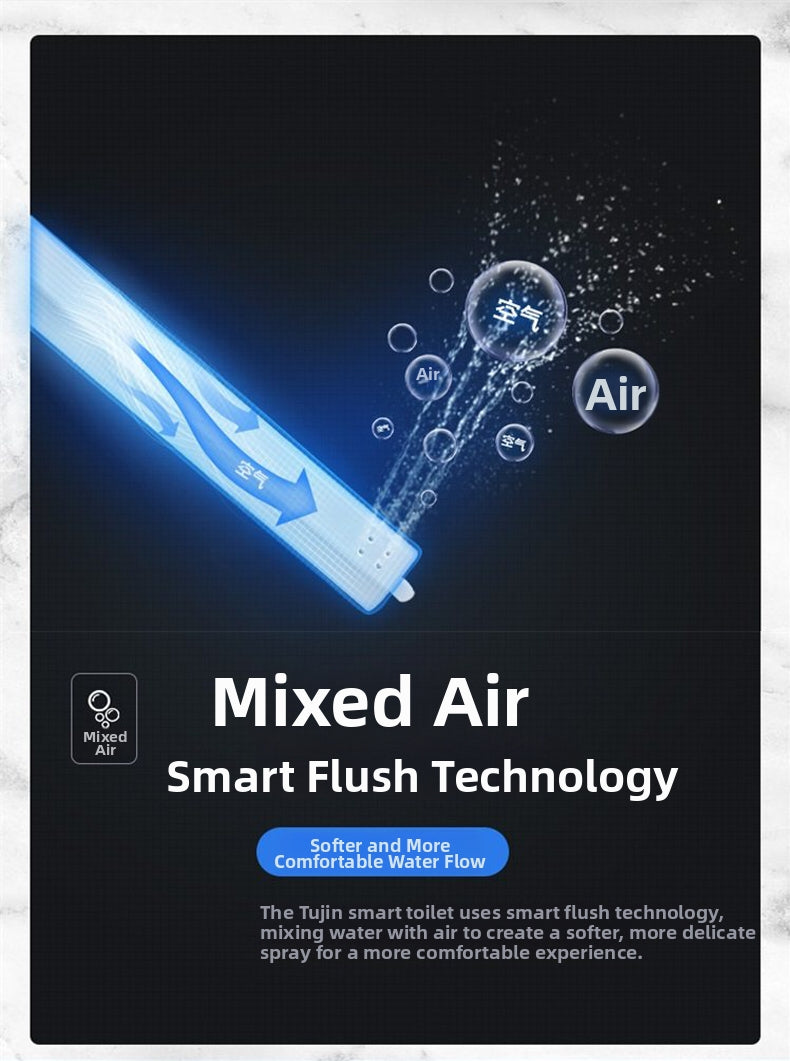 H881 smart enema toilet air-infused pulsating wash: a specialized system that mixes air with water for a high-performance clean and a soft, non-irritating sensation for ultimate comfort
