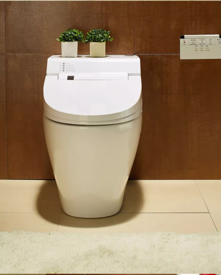 the HK75 Japanese enema bidet toilet, featuring an elegant and spacious design with a specialized enema function for constipation relief and superior bathroom hygiene.