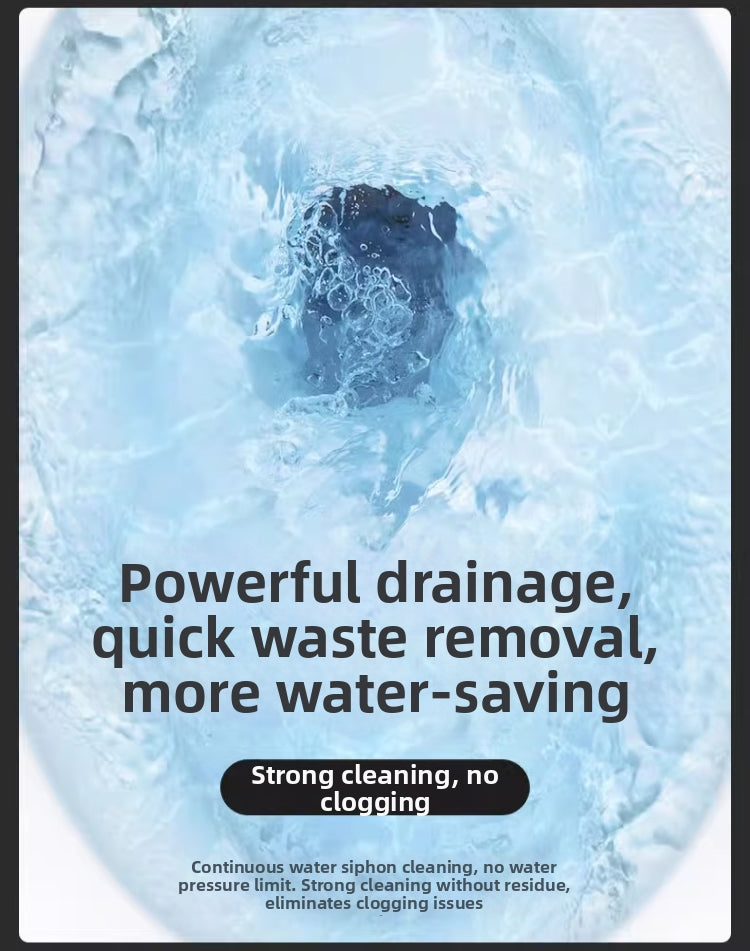 the hk75 enema bidet toilet uses a high-pressure siphon flush and a non-stick nano-glazed ceramic surface to ensure all waste is cleared instantly without leaving any residue