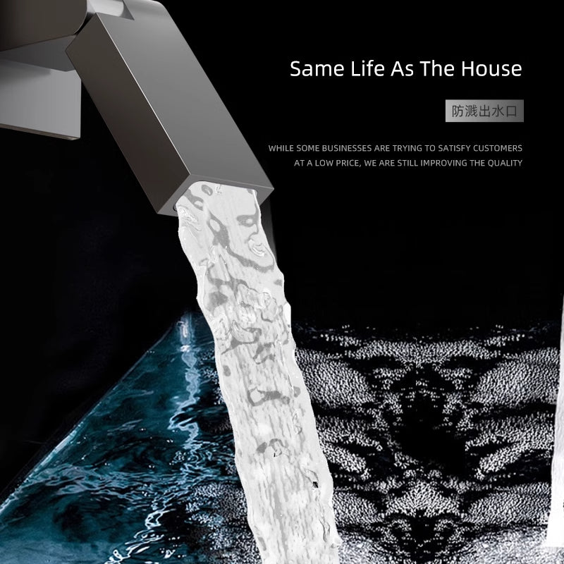 Splash-Free Water Stream for In-Wall Digital Bathroom Tap